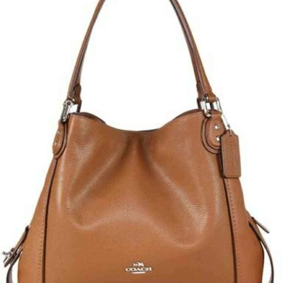 COACH Designer Eddie Hobo Shoulder Bag Purse